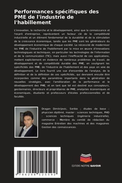Produktbild: Performances sp&eacute;cifiques des PME de l'industrie de l'habillement