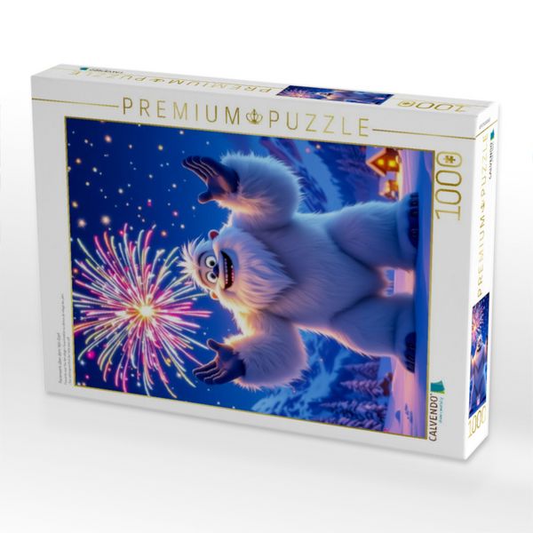 Produktbild: CALVENDO Puzzle Feuerwerk &uuml;ber dem Yeti-Dorf | 1000 Teile Lege-Gr&ouml;&szlig;e 64x48cm Foto-Puzzle f&uuml;r gl&uuml;ckliche Stunden