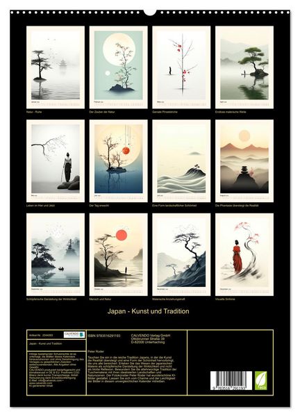 Produktbild: Japan - Kunst und Tradition (hochwertiger Premium Wandkalender 2026 DIN A2 hoch), Kunstdruck in Hochglanz
