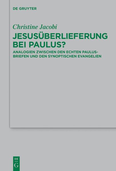 Produktbild: Jesus&uuml;berlieferung bei Paulus?