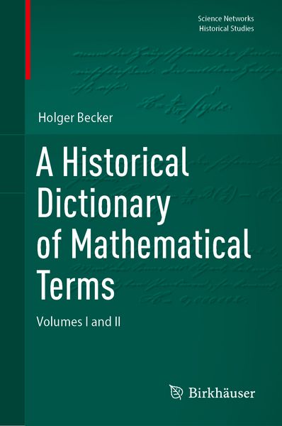 Produktbild: A Historical Dictionary of Mathematical Terms