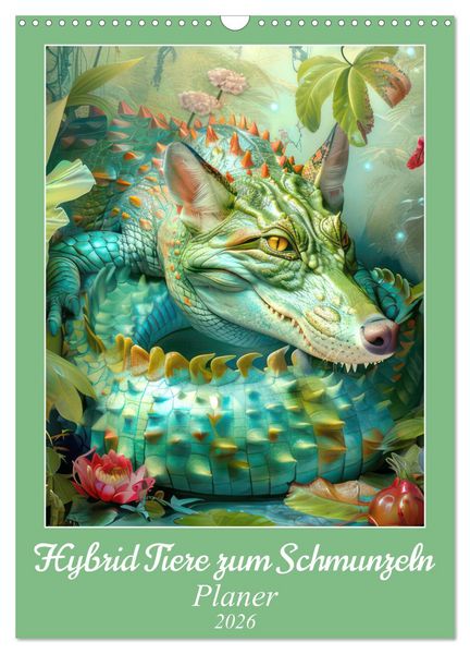 Produktbild: Hybrid Tiere zum Schmunzeln - Planer (Wandkalender 2026 DIN A3 hoch), CALVENDO Monatskalender