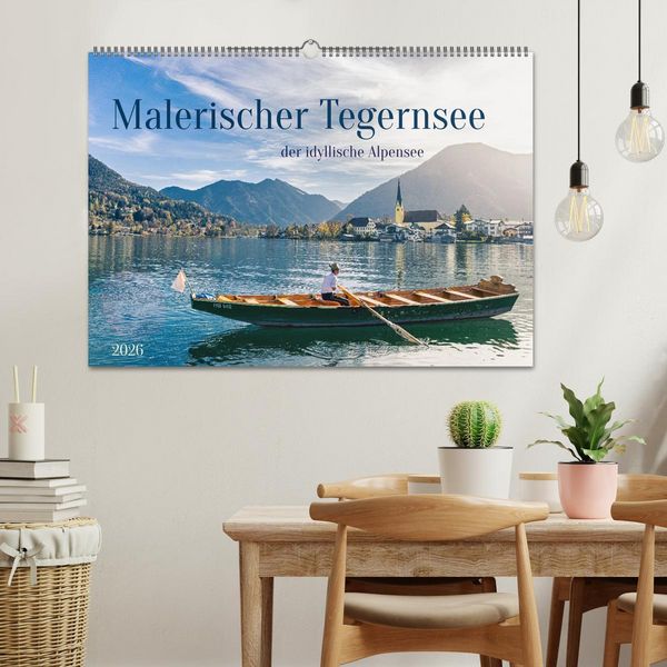Produktbild: Malerischer Tegernsee (Wandkalender 2026 DIN A2 quer), CALVENDO Monatskalender