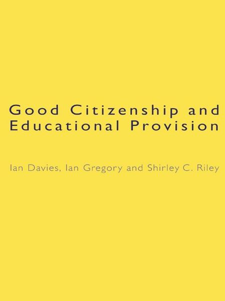 Produktbild: Good Citizenship and Educational Provision