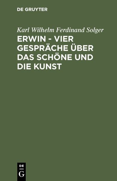 Produktbild: Erwin &ndash; Vier Gespr&auml;che &uuml;ber das Sch&ouml;ne und die Kunst
