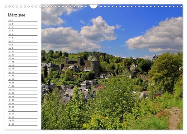 Produktbild: Eine Perle in der Eifel - Monschau (Wandkalender 2026 DIN A3 quer), CALVENDO Monatskalender