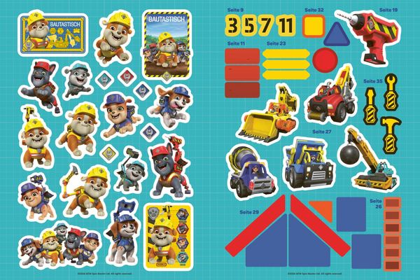 Produktbild: Rubble & Crew: Stickerspa&szlig; mit den Baupfoten