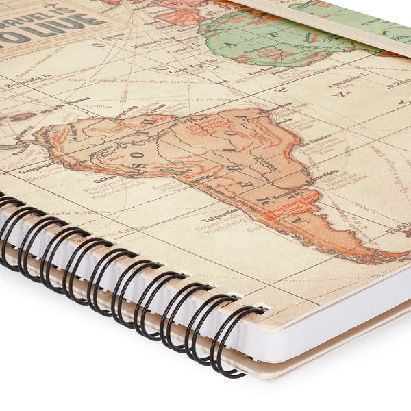 Produktbild: Legami Notizbuch liniert mit Spiralbindung - Maxi - Travel