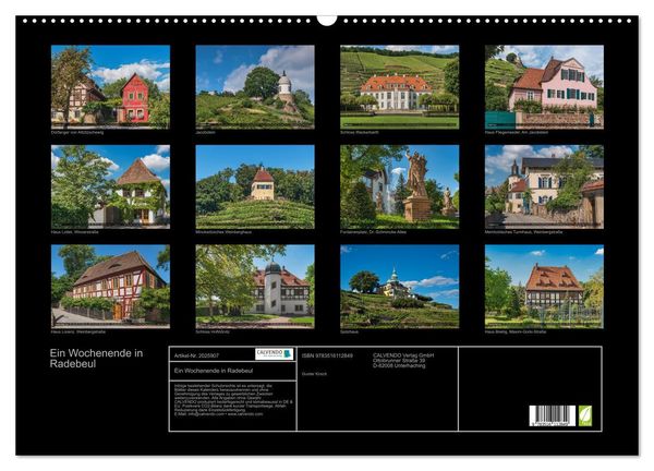Produktbild: Ein Wochenende in Radebeul (Wandkalender 2026 DIN A2 quer), CALVENDO Monatskalender