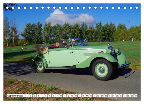 Produktbild: Oldtimer in Colditz (Tischkalender 2026 DIN A5 quer), CALVENDO Monatskalender