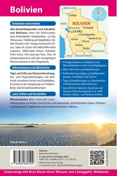 Produktbild: Reise Know-How Reiseführer Bolivien