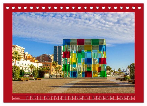 Produktbild: Ein Herz f&uuml;r M&aacute;laga (Tischkalender 2026 DIN A5 quer), CALVENDO Monatskalender