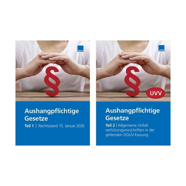 Produktbild: Aushangpflichtige Gesetze 2026