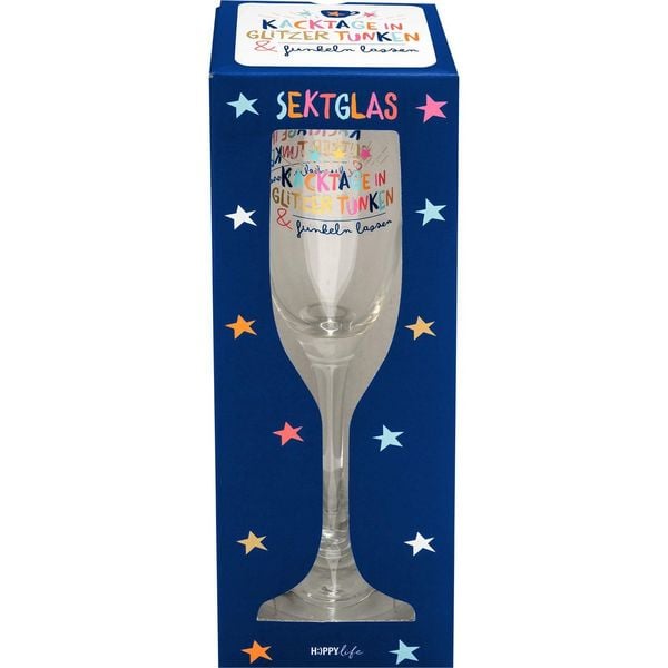Produktbild: Sektglas "Kacktage in Glitzer tunken & funkeln lassen"