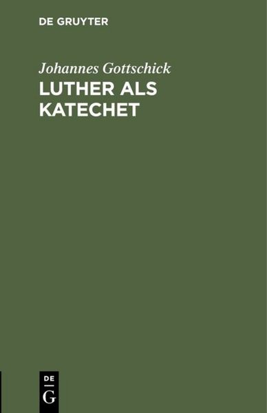 Produktbild: Luther als Katechet