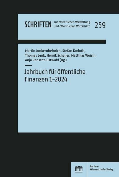 Produktbild: Jahrbuch f&uuml;r &ouml;ffentliche Finanzen (2024) 1