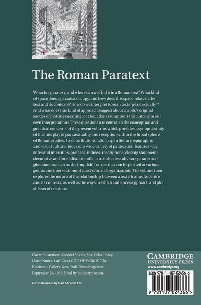 Produktbild: The Roman Paratext