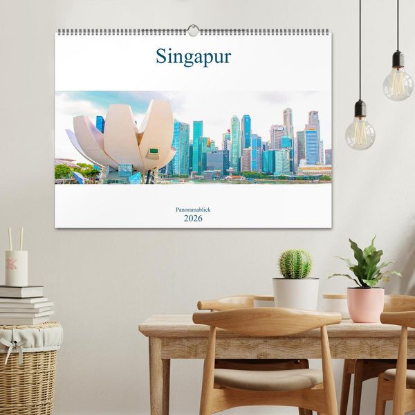 Produktbild: Singapur - Panoramablick (Wandkalender 2026 DIN A2 quer), CALVENDO Monatskalender