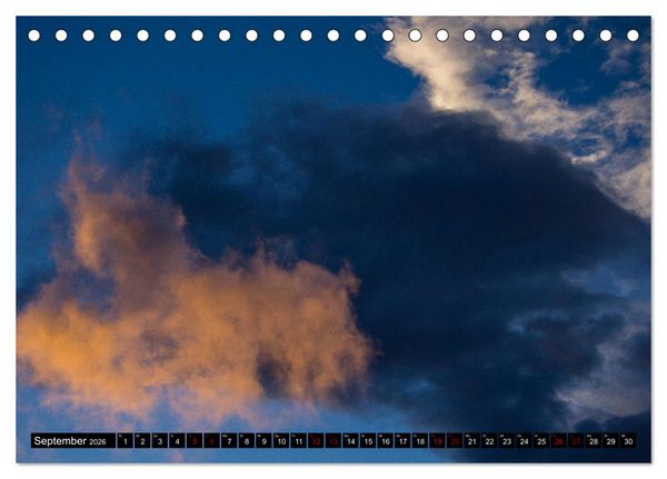 Produktbild: Faszination Wolken (Tischkalender 2026 DIN A5 quer), CALVENDO Monatskalender