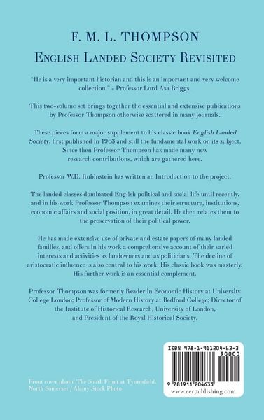 Produktbild: English Landed Society Revisited