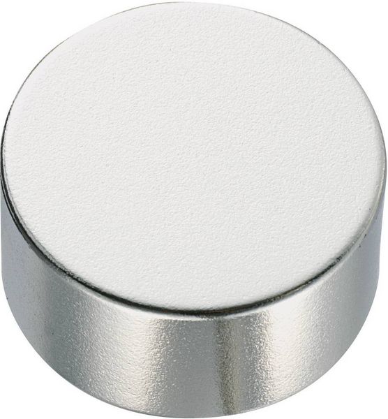 Produktbild: TRU COMPONENTS TC-12250636 Permanent-Magnet Zylindrisch (&Oslash; x H) 10 mm x 5 mm Grenztemperatur (max.): 150 &deg;C