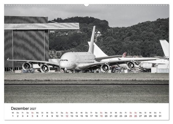 Produktbild: Airbus A380 Superjumbo 2027 (Wandkalender 2027 DIN A2 quer), CALVENDO Monatskalender