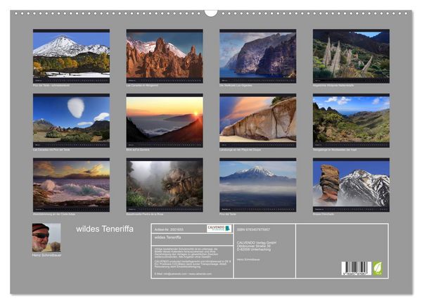 Produktbild: wildes Teneriffa (Wandkalender 2026 DIN A2 quer), CALVENDO Monatskalender