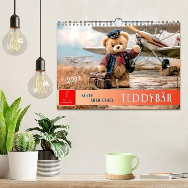Produktbild: Teddyb&auml;r - klein aber oho (Wandkalender 2027 DIN A4 quer), CALVENDO Monatskalender