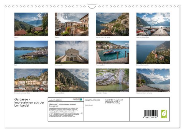 Produktbild: Gardasee - Impressionen aus der Lombardei (Wandkalender 2026 DIN A3 quer), CALVENDO Monatskalender