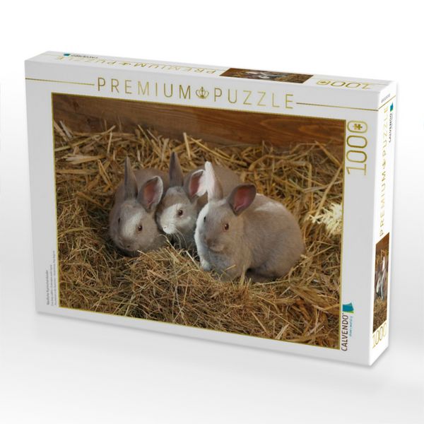 Produktbild: CALVENDO Puzzle Niedliche Kaninchenkinder | 1000 Teile Lege-Gr&ouml;&szlig;e 64x48cm Foto-Puzzle f&uuml;r gl&uuml;ckliche Stunden