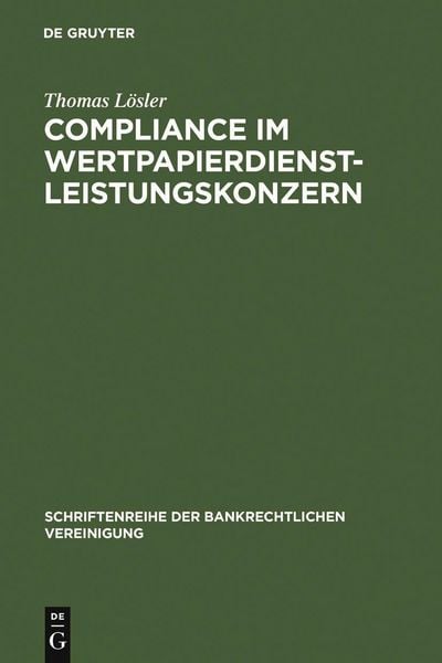 Produktbild: Compliance im Wertpapierdienstleistungskonzern