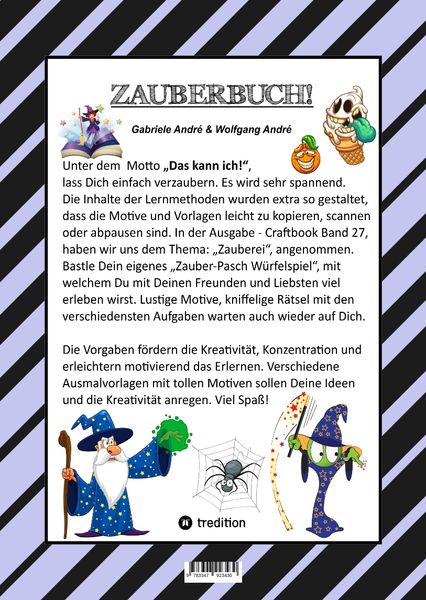 Produktbild: Craftbook - 100 Seiten Magie - Zauberw&ouml;rter - Zauberschrift - Zauberw&uuml;rfelspiel - Magier - Zauberspruch - R&auml;tsel