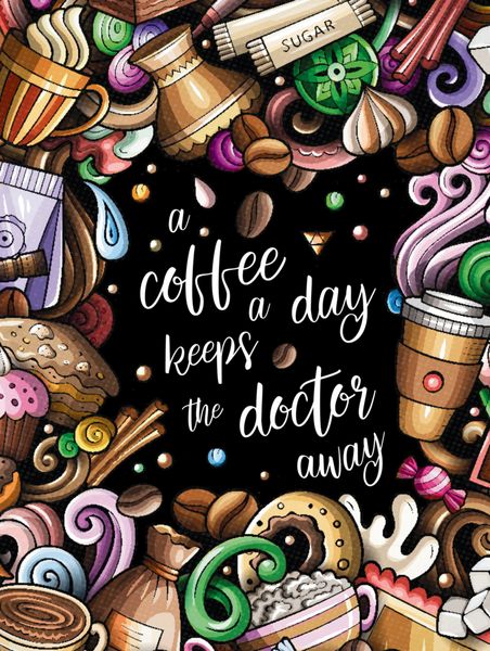Produktbild: A Coffee a Day Keeps the Doctor Away - Das kreative Malbuch f&uuml;r Kaffeeliebhaber