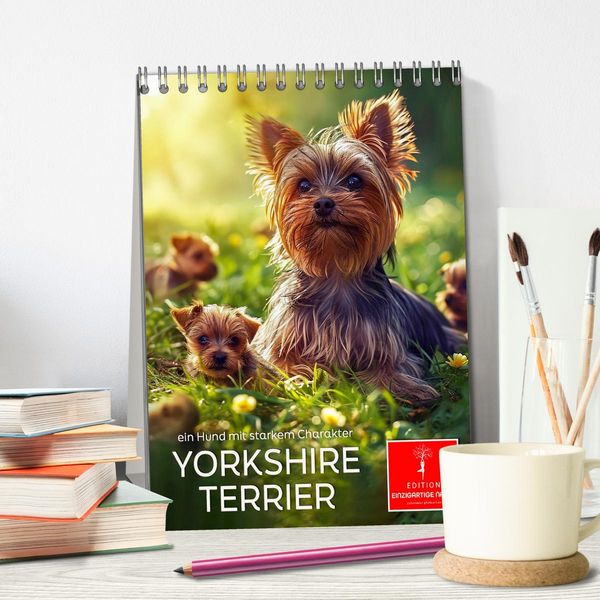Produktbild: Yorkshire Terrier - ein Hund mit starkem Charakter (Tischkalender 2026 DIN A5 hoch), CALVENDO Monatskalender