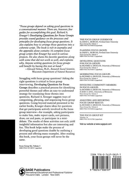 Produktbild: Developing Questions for Focus Groups