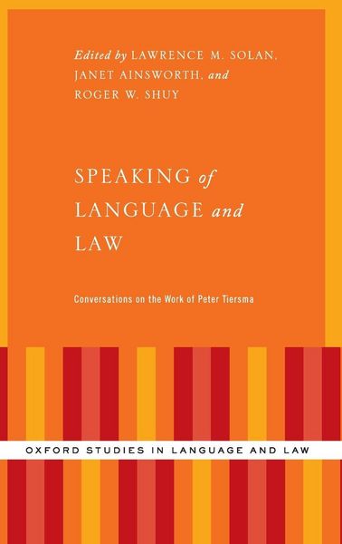 Produktbild: Speaking of Language and Law