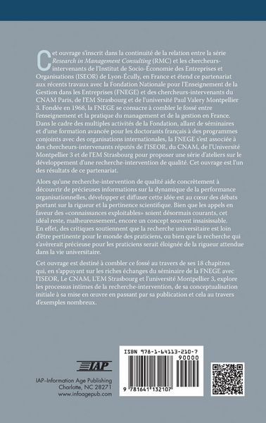 Produktbild: La Recherche-Intervention Dans les Entreprises et les Organisations