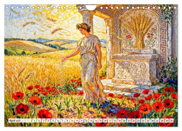 Produktbild: Die G&ouml;tter des Olymps - Die G&ouml;tter der Antike in epischen Bildern (Wandkalender 2027 DIN A4 quer), CALVENDO Monatskalender