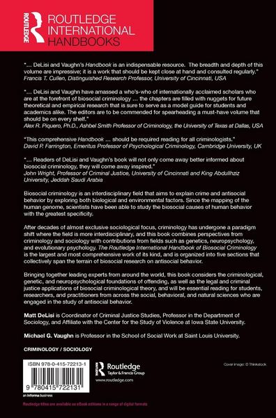 Produktbild: The Routledge International Handbook of Biosocial Criminology