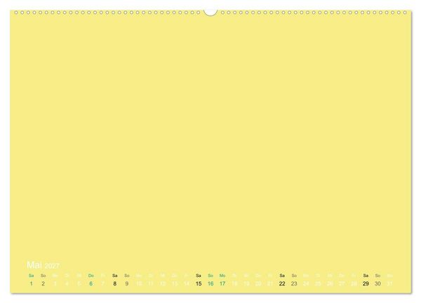 Produktbild: Bastelkalender - Gelb (Wandkalender 2027 DIN A2 quer), CALVENDO Monatskalender
