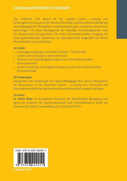 Produktbild: Leistung und Diversit&auml;t im Schulsport
