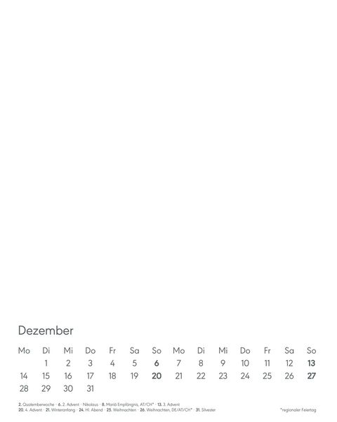 Produktbild: Kreativ-Kalender Tischaufsteller hoch weiß 2026 - 16 x 20 - Foto, Malen, Basteln A4 - datiert - Kreativkalender - Foto-Kalender - Alpha Edition
