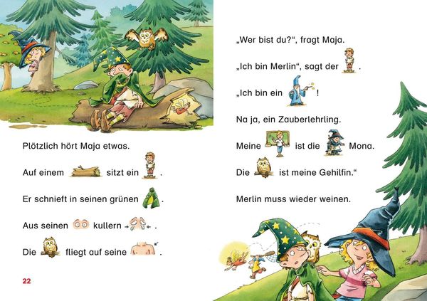 Duden Leseprofi – Mit Bildern lesen lernen: Der geheimnisvolle Zauberhut, Erstes Lesen