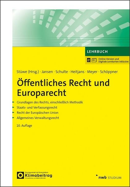 Produktbild: &Ouml;ffentliches Recht und Europarecht