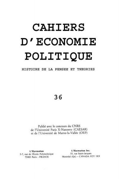 Produktbild: Histoire de la pensee et theories