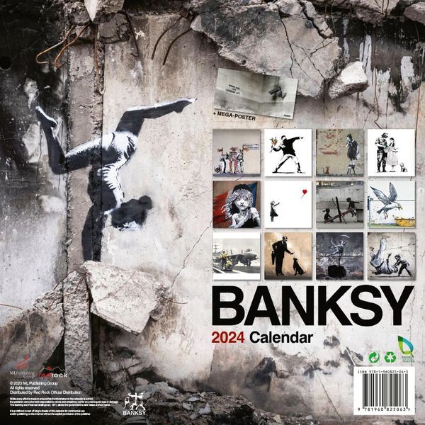 'Banksy Kalender 2024' 'Wandkalender'