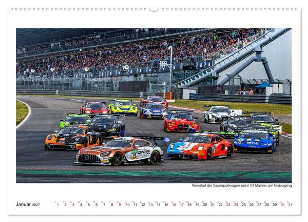 Produktbild: GT Masters am N&uuml;rburgring (hochwertiger Premium Wandkalender 2027 DIN A2 quer), Kunstdruck in Hochglanz