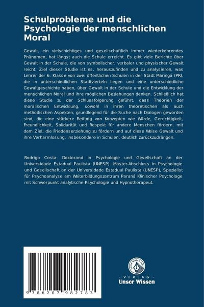 Produktbild: Schulprobleme und die Psychologie der menschlichen Moral