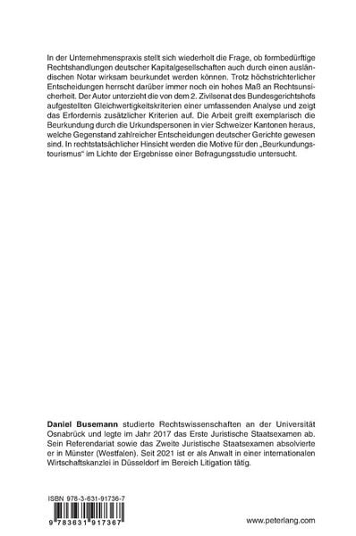 Produktbild: Die Beurkundung von Rechtshandlungen deutscher Kapitalgesellschaften im Ausland
