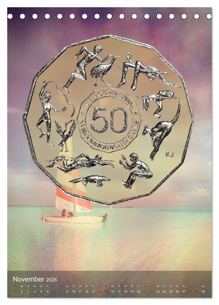 Produktbild: M&uuml;nzen - Geld aus aller Welt (Tischkalender 2026 DIN A5 hoch), CALVENDO Monatskalender